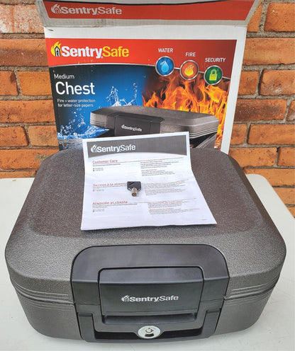 SENTRYSAFE CHW20201 PORTABLE CHEST WATER FIRE PROOF with 1 TUBULAR KEY FREE SHIP