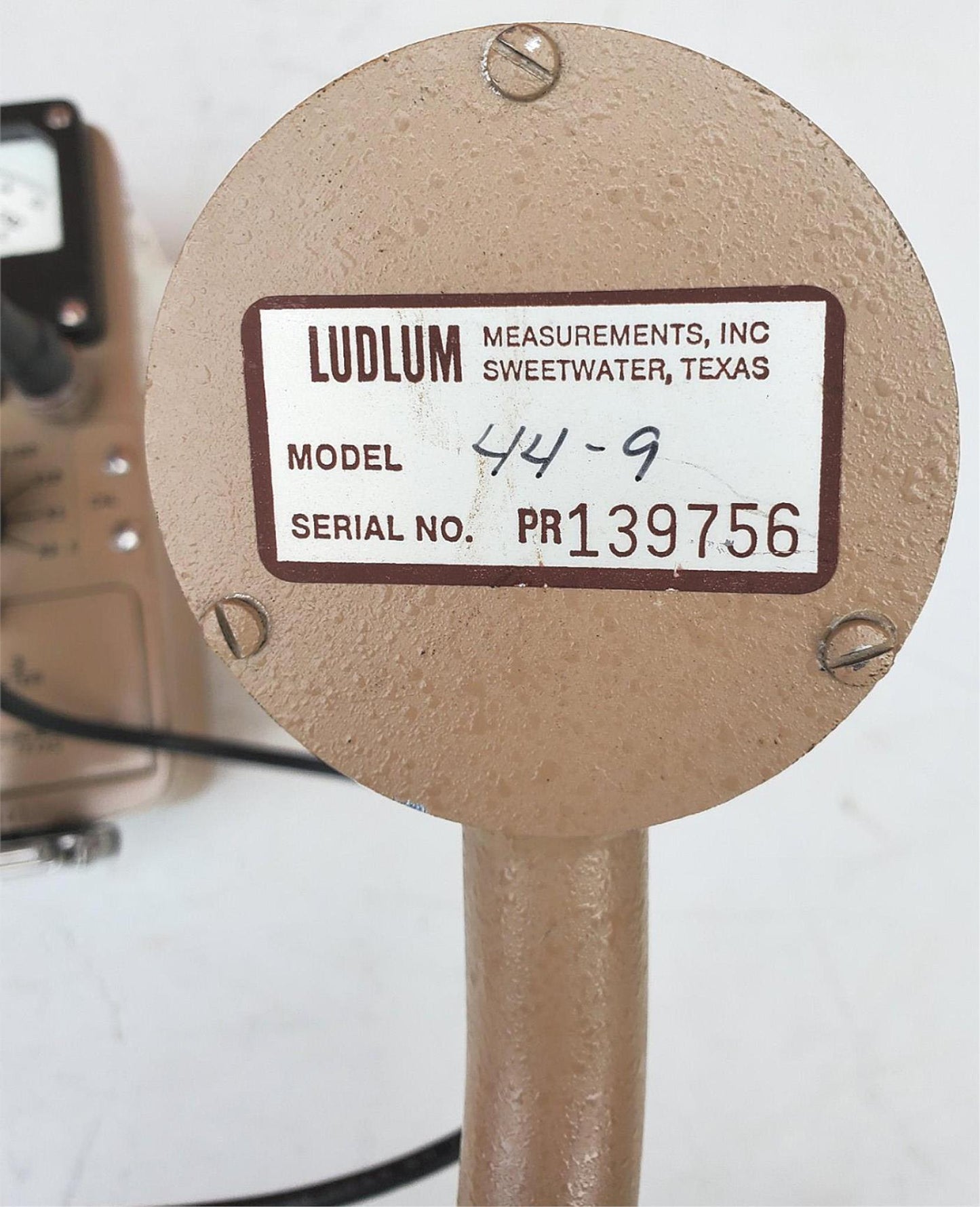 LUDLUM 3 SURVEY METER with 44-9 ALPHA BETA GAMMA RADIATION DETECTOR FREE SHIPPIN