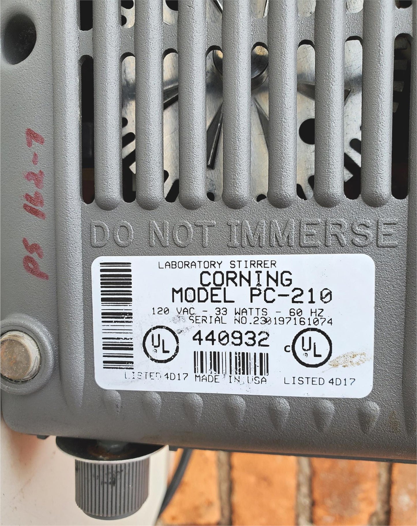 CORNING PC-210 4” x 5” MAGNETIC STIRRER  120 VAC FREE SHIP WATCH VIDEO