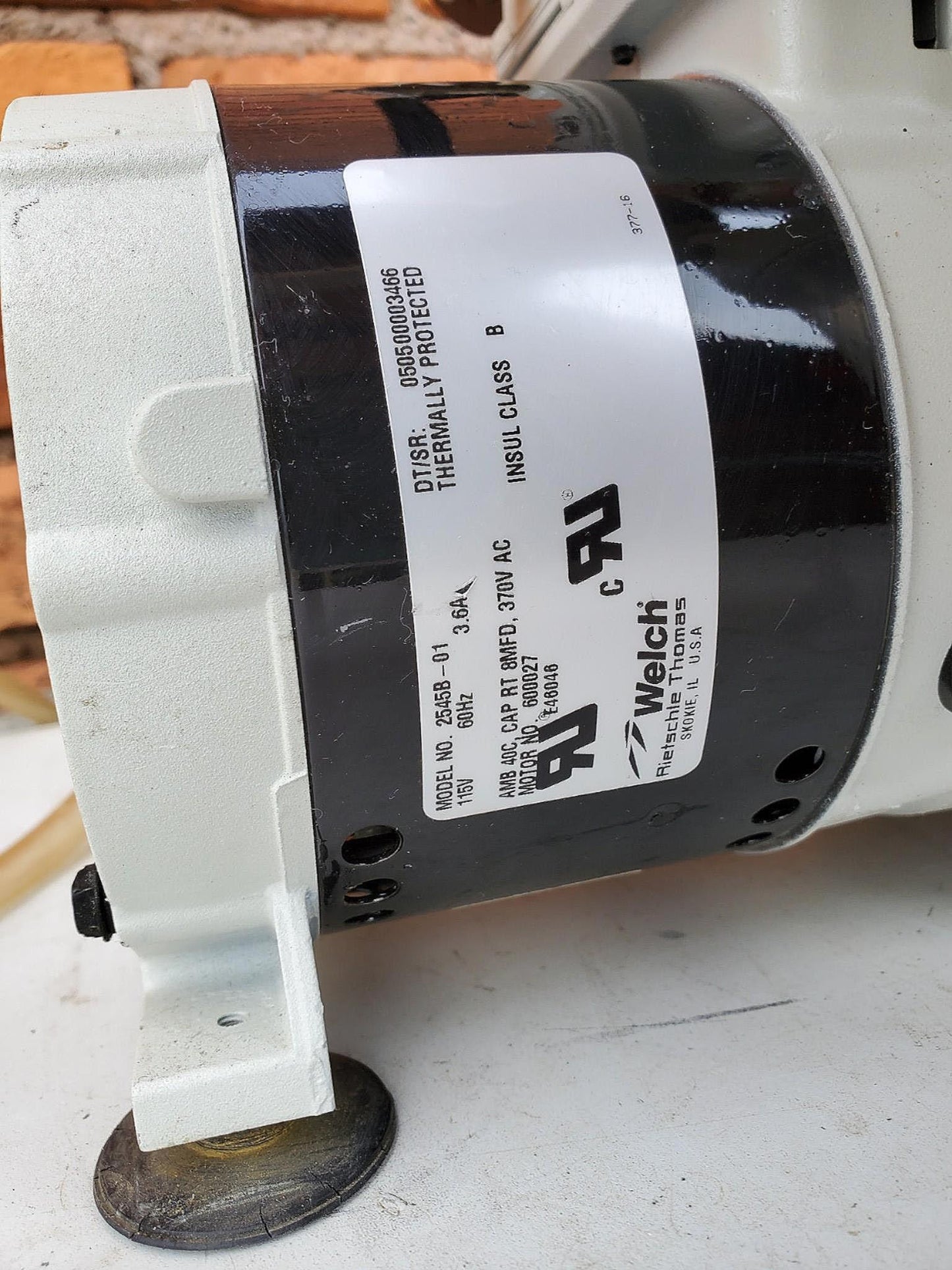 RIETSCHLE THOMAS 2545B-01 DRY VACUUM PUMP 100% WARRANTY WATCH VIDEO  FREE SHIP