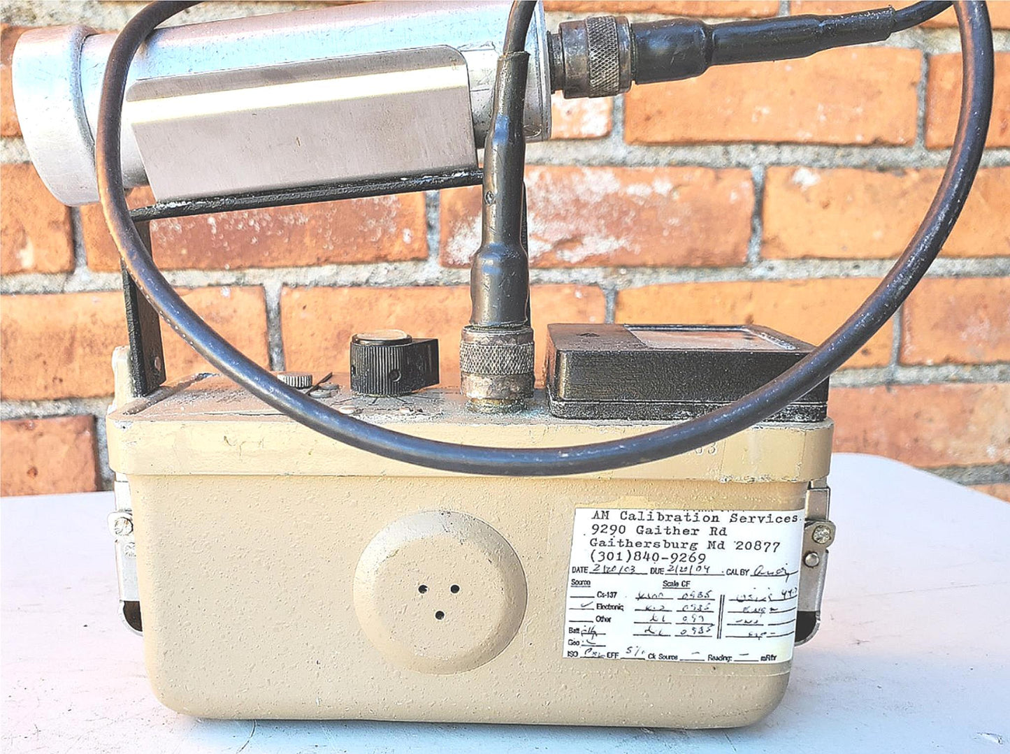 LUDLUM 3 SURVEY METER with 44-9 ALPHA BETA GAMMA RADIATION DETECTOR FREESHIPPING