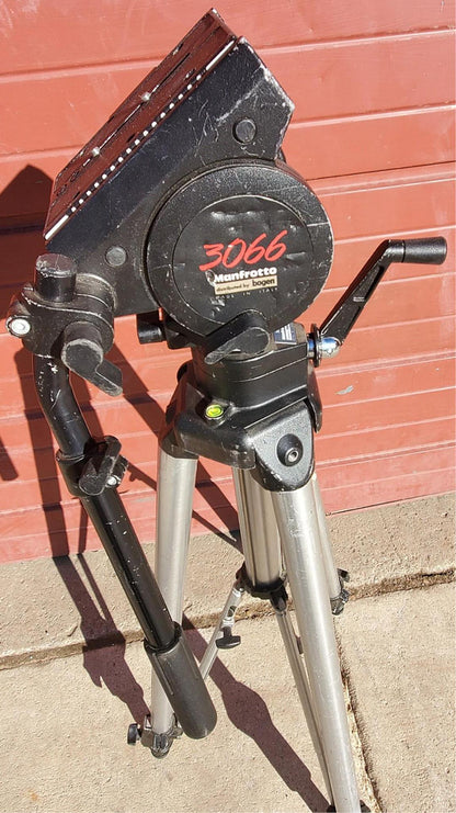 BOGEN MANFROTTO 3066 CINE VIDEO FLUID HEAD QUICK RELEASE & 3068 TRIPOD FREE SHIP