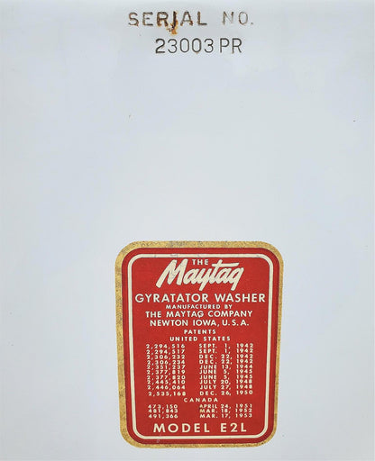 100% WORKING VINTAGE MAYTAG E2L "WRINGER" WASHING MACHINE WATCH VIDEO FREE SHIP