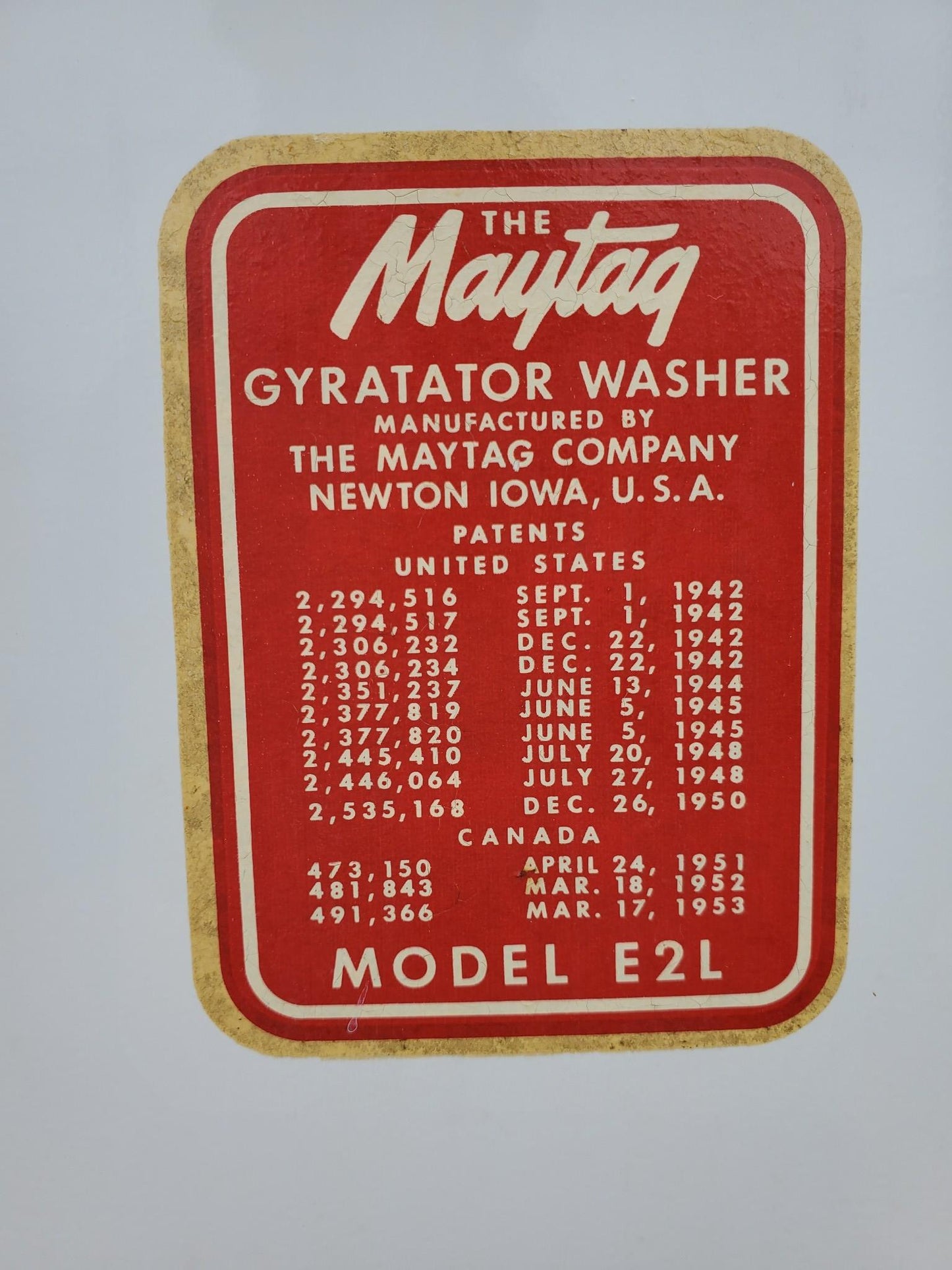 100% WORKING VINTAGE MAYTAG E2L "WRINGER" WASHING MACHINE WATCH VIDEO FREE SHIP