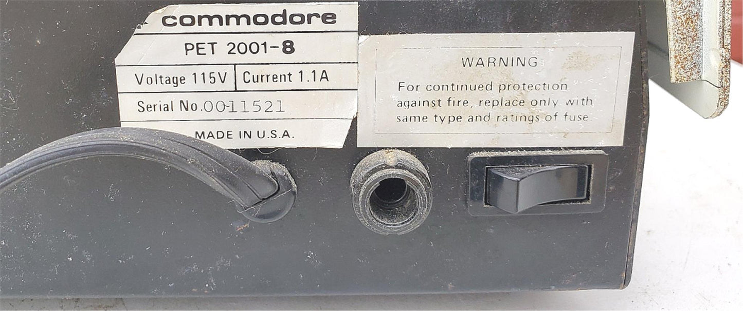 COMMODORE PET 2001-8 HALL 9000 COMPUTER & ORIGINAL OPERATION MANUALS FREE SHIP