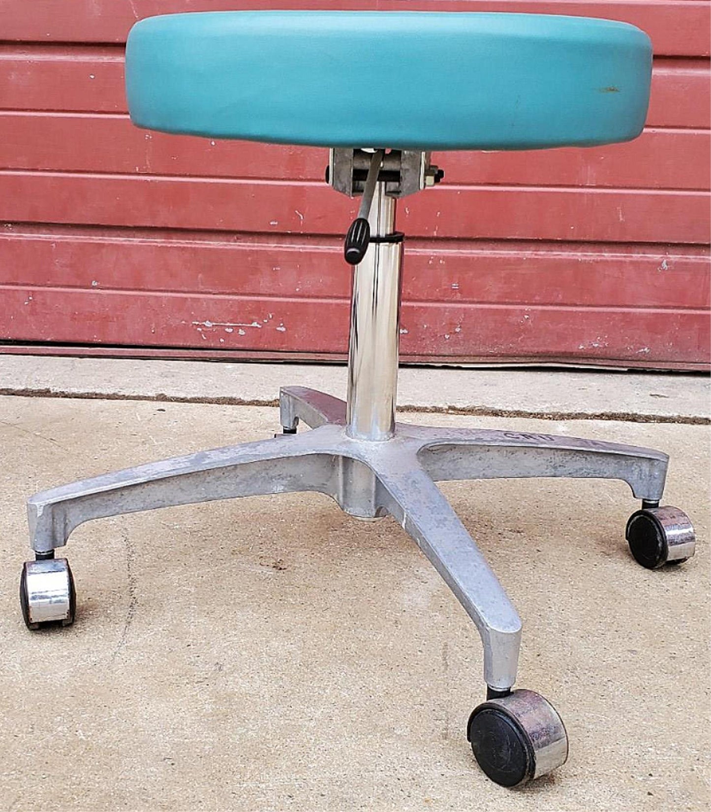 RITTER by MIDMARK ADJUSTABLE MEDICAL DENTAL EXAM AIR LIFT STOOL BLUE FREE SHIP