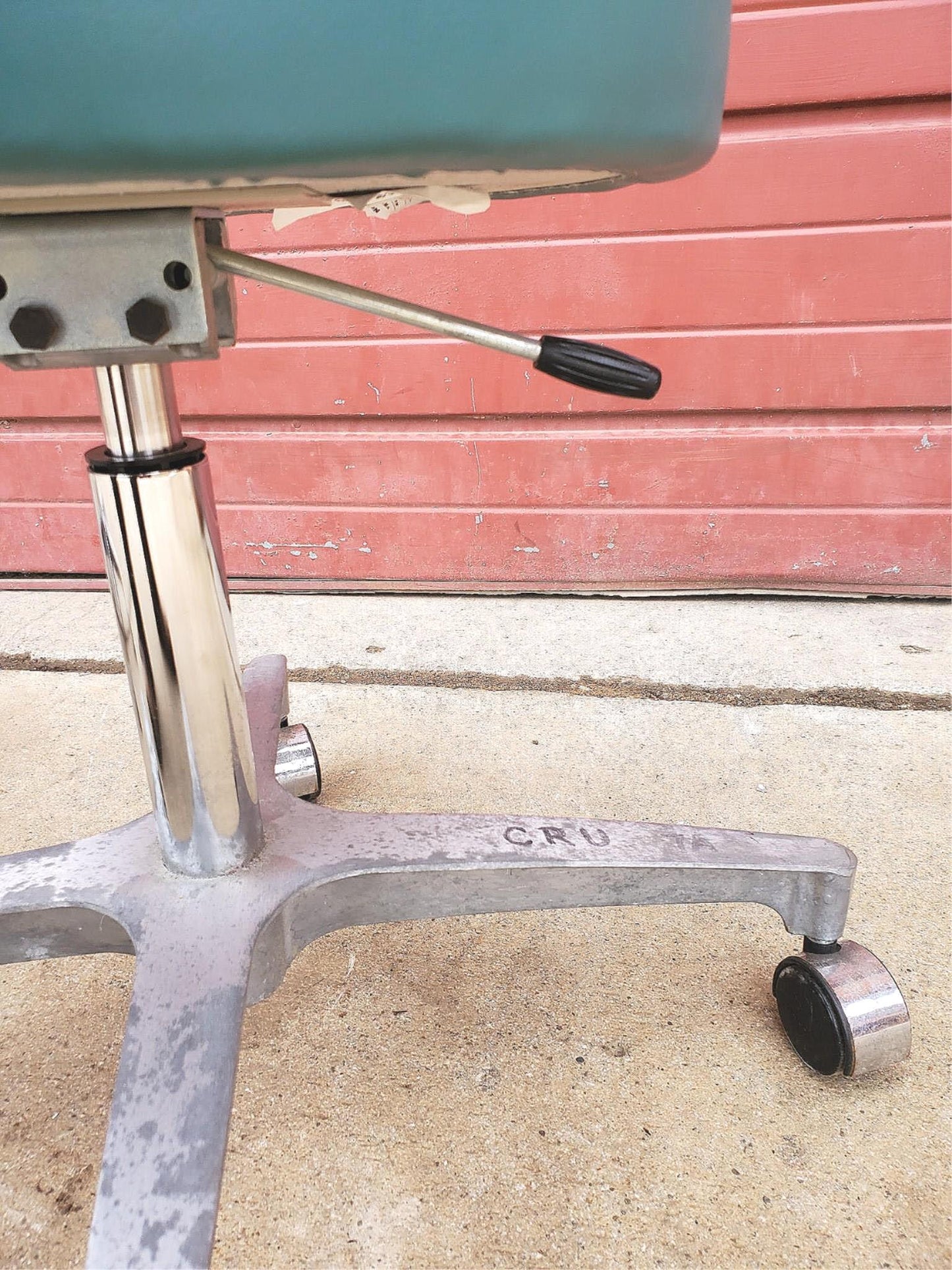 RITTER by MIDMARK ADJUSTABLE MEDICAL DENTAL EXAM AIR LIFT STOOL BLUE FREE SHIP