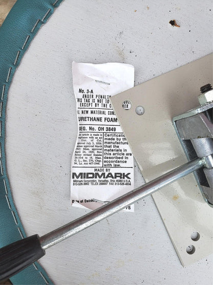 RITTER by MIDMARK ADJUSTABLE MEDICAL DENTAL EXAM AIR LIFT STOOL BLUE FREE SHIP