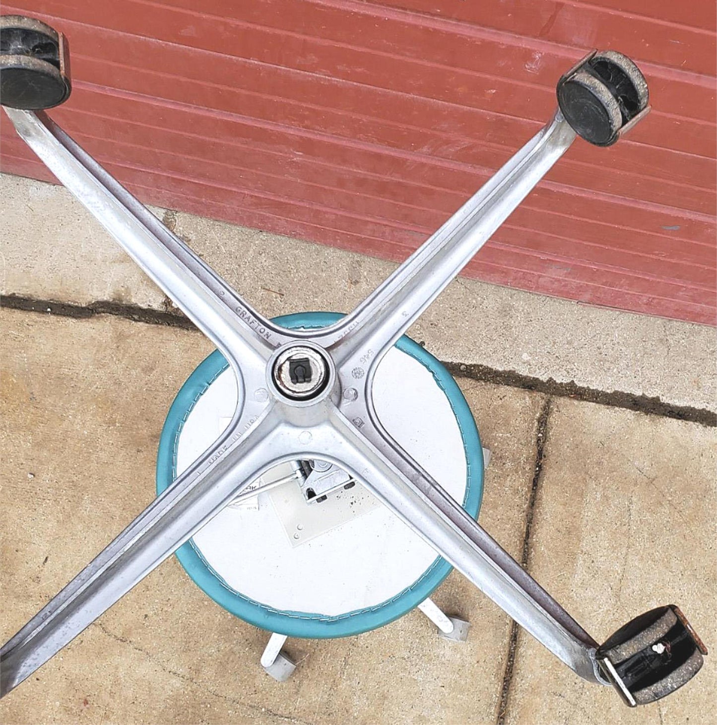 RITTER by MIDMARK ADJUSTABLE MEDICAL DENTAL EXAM AIR LIFT STOOL BLUE FREE SHIP