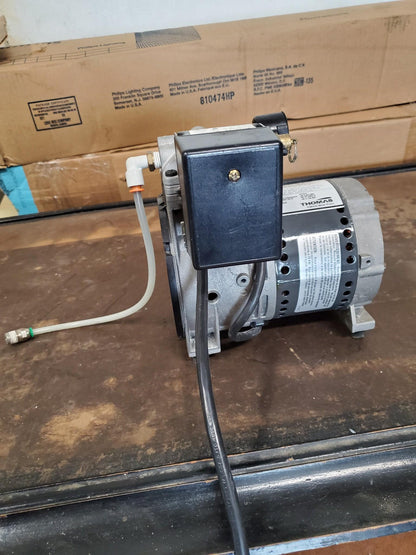 THOMAS T617HDN 125 PSI HUBBELL55S0215 PRESSURE VACUUM PUMP WATCH VIDEO FREE SHIP