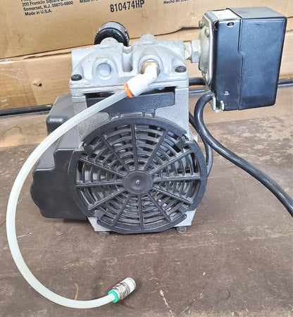 THOMAS T617HDN 125 PSI HUBBELL55S0215 PRESSURE VACUUM PUMP WATCH VIDEO FREE SHIP