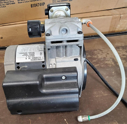 THOMAS T617HDN 125 PSI HUBBELL55S0215 PRESSURE VACUUM PUMP WATCH VIDEO FREE SHIP