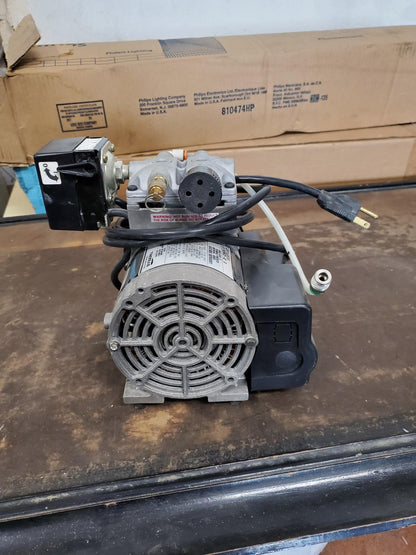 THOMAS T617HDN 125 PSI HUBBELL55S0215 PRESSURE VACUUM PUMP WATCH VIDEO FREE SHIP