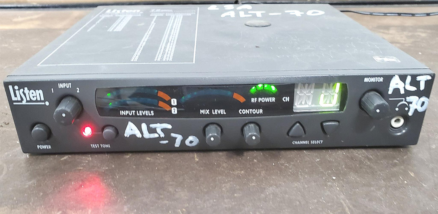 LISTEN LT-800-072-SQ STATIONARY RF TRANSMITTER (72 MHZ) WATCH VIDEO FREE SHIP