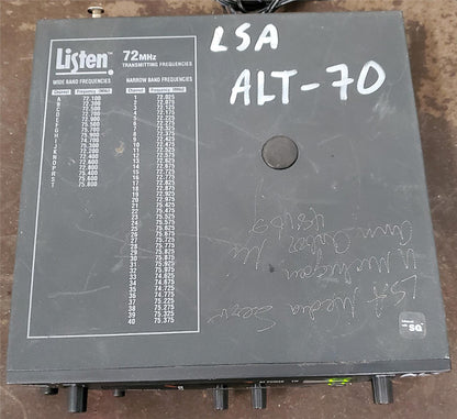 LISTEN LT-800-072-SQ STATIONARY RF TRANSMITTER (72 MHZ) WATCH VIDEO FREE SHIP