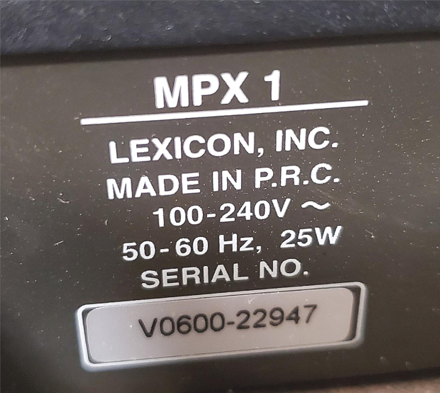 LEXICON MPX 1 MULTIPLE SPECIAL EFFECTS PROCESSOR FX FREE SHIP