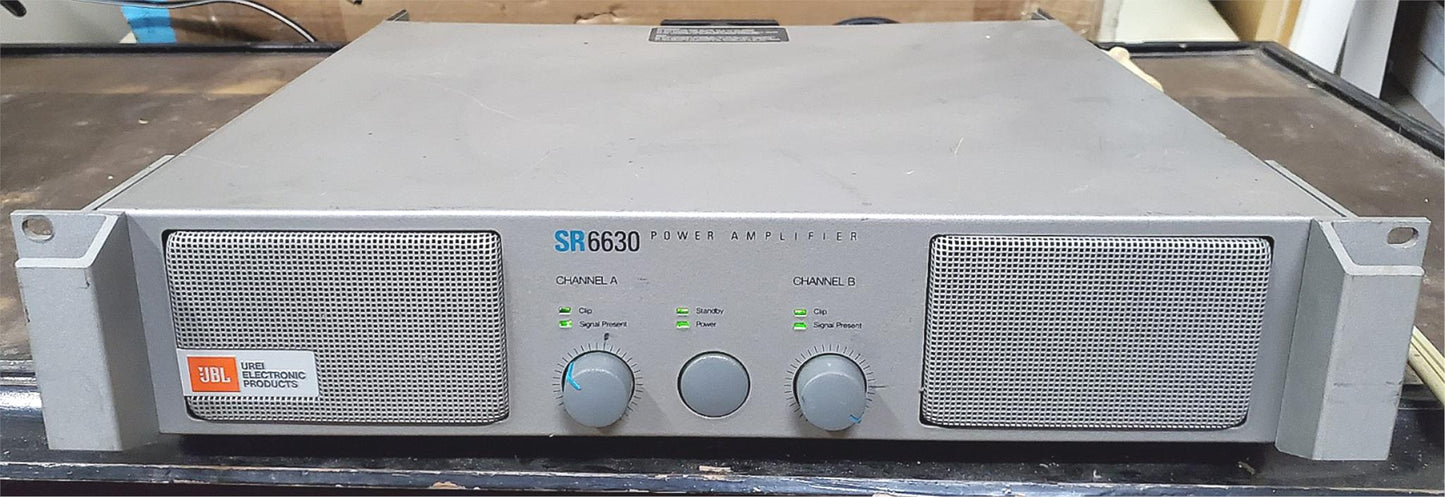 JBL UREI SR6630 600 WATT POWER 2 CHANNEL AMPLIFIER with RACK MOUNT FREE SHIP