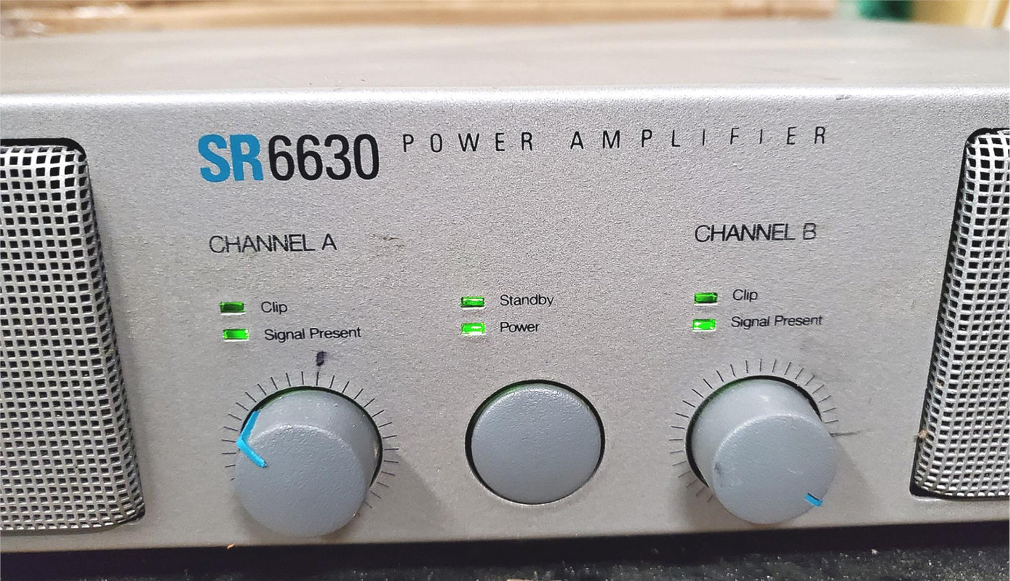 JBL UREI SR6630 600 WATT POWER 2 CHANNEL AMPLIFIER with RACK MOUNT FREE SHIP