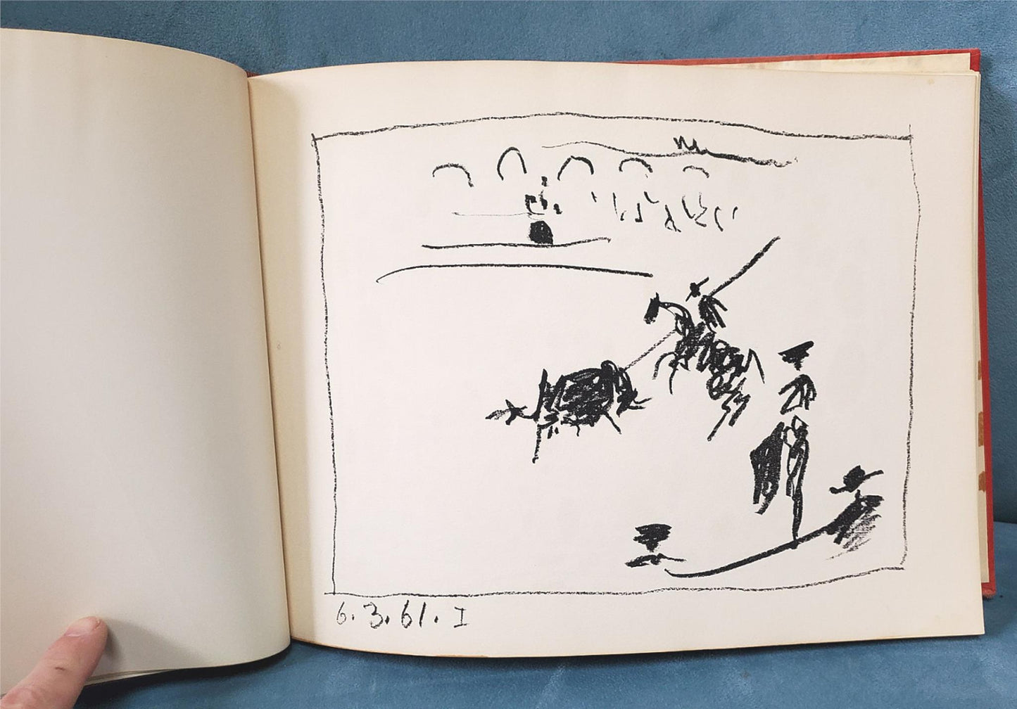 RARE VINTAGE PICASSO TOREROS BOOK 4 ORIGINAL PRINTS by JAIME SABERTES WATCHVIDEO