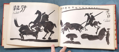 RARE VINTAGE PICASSO TOREROS BOOK 4 ORIGINAL PRINTS by JAIME SABERTES WATCHVIDEO