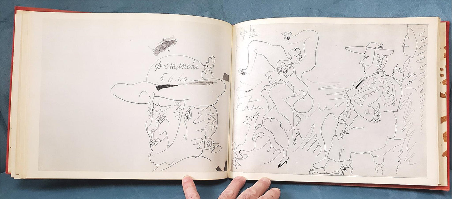 RARE VINTAGE PICASSO TOREROS BOOK 4 ORIGINAL PRINTS by JAIME SABERTES WATCHVIDEO