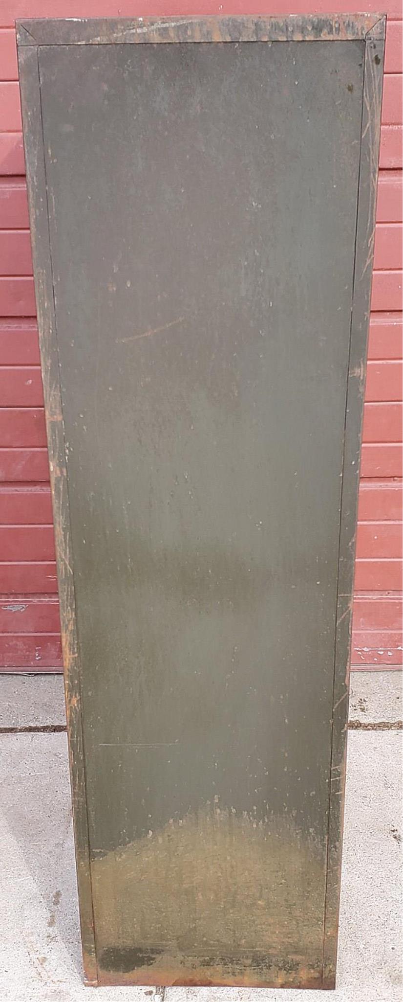 1950's STEELCASE WINE COLLECTIBLE GUN TOOL STORAGE BIN CABINET 7 PULLOUT DRAWERS