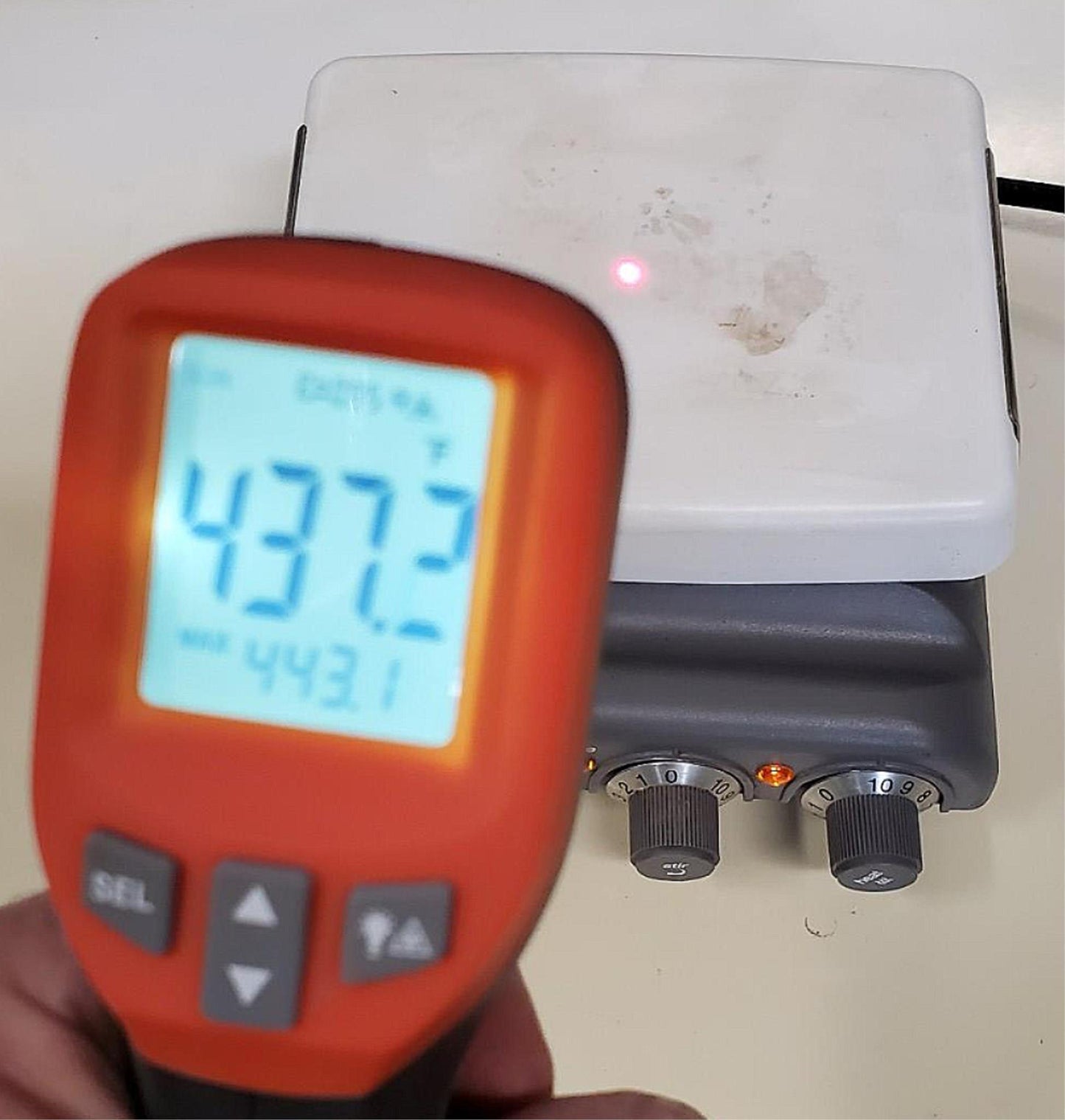 CORNING PC-420 HOTPLATE & MAGNETIC STIRRER 5”x 7” 120 VAC FREE SHIP WATCH VIDEO