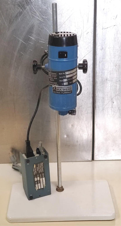 JANKE KUNKEL IKA WERK TURRAX SDT 1810 TEKMAR TISSUMIZER HOMOGENIZER WATCH VIDEO