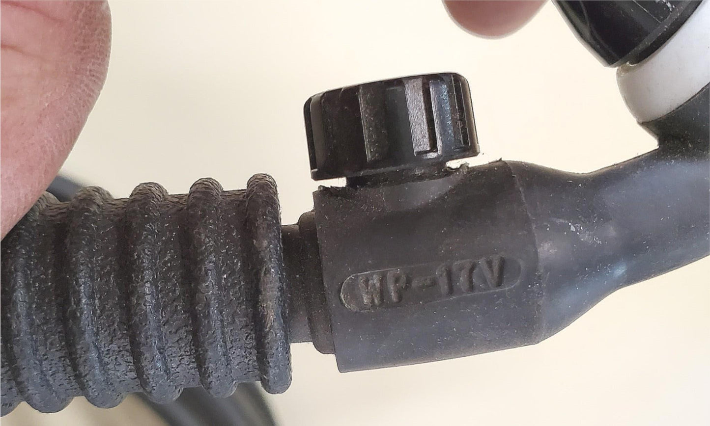 WELDCRAFT WP-17V TORCH BODY AIR COOLED GAS VALVE POWER CABLE 150 AMP FREE SHIP
