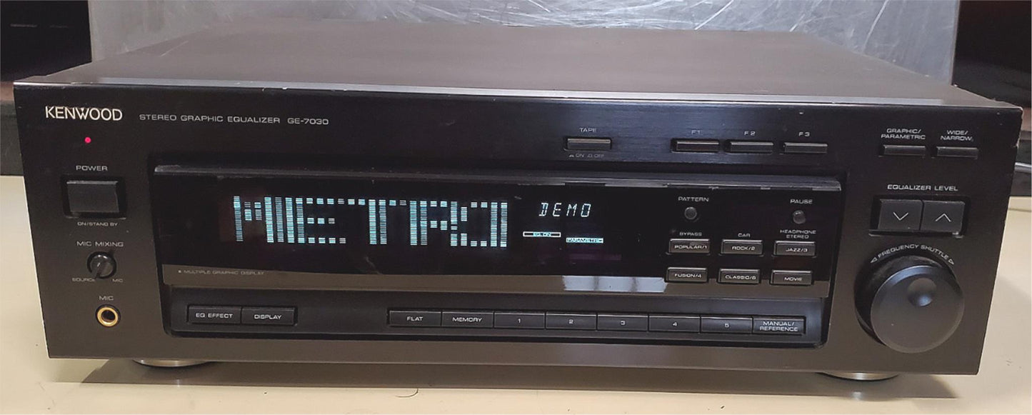 KENWOOD GE-7030 STEREO GRAPHIC EQUALIZER 100% WORKING WATCH VIDEO FREE SHIPPING