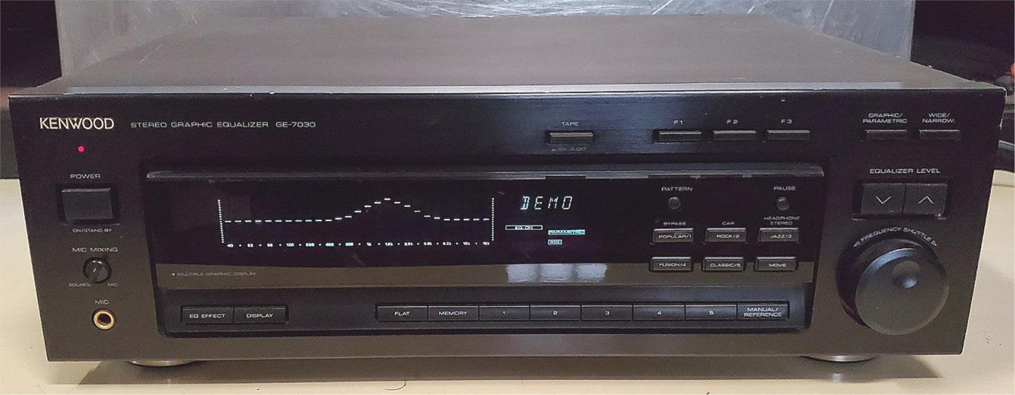 KENWOOD GE-7030 STEREO GRAPHIC EQUALIZER 100% WORKING WATCH VIDEO FREE SHIPPING