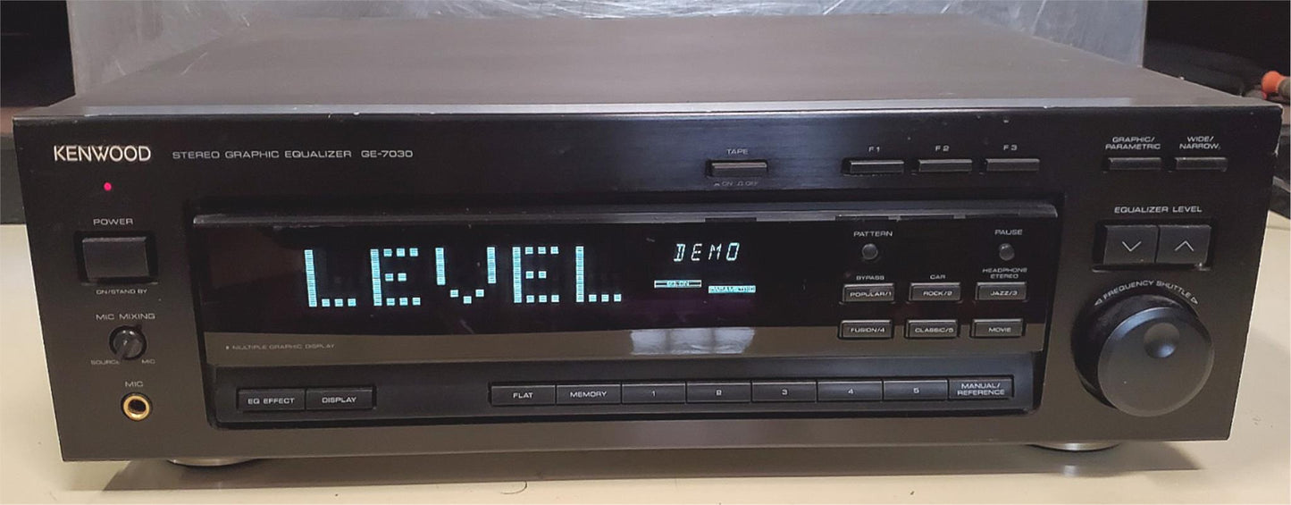 KENWOOD GE-7030 STEREO GRAPHIC EQUALIZER 100% WORKING WATCH VIDEO FREE SHIPPING