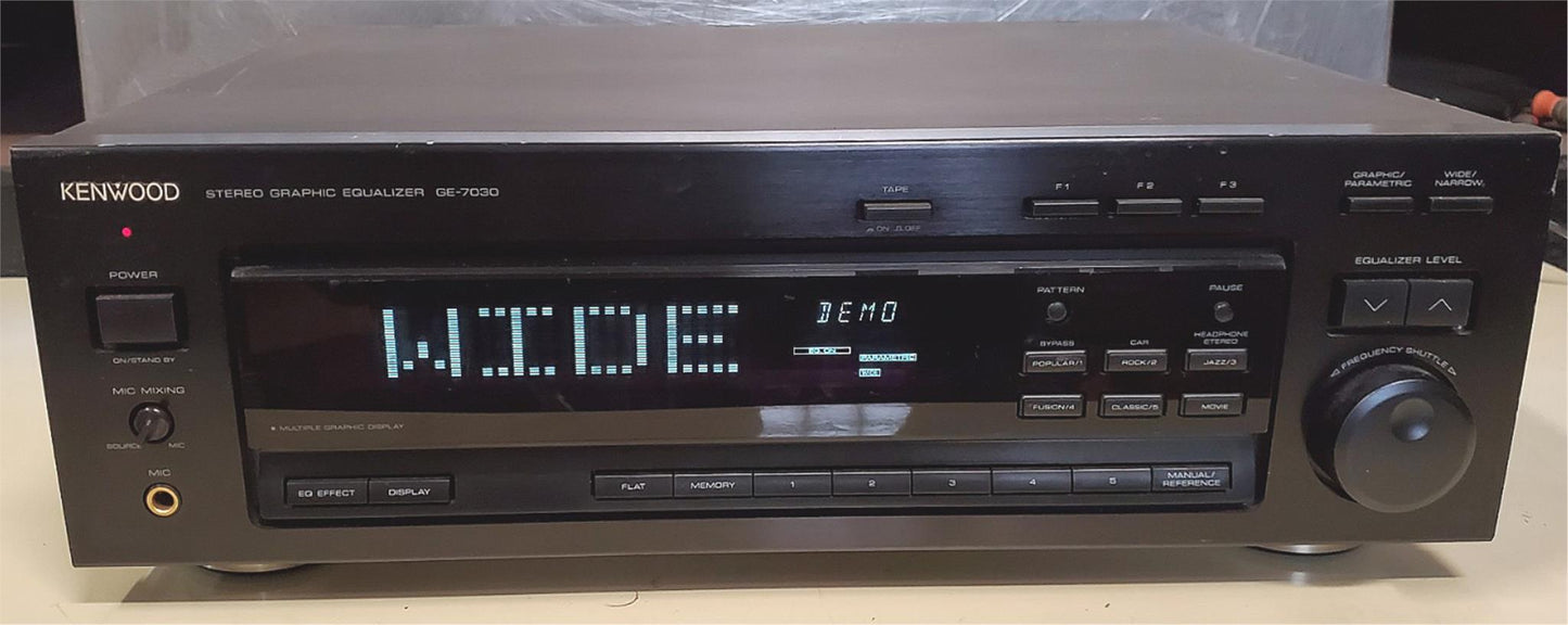 KENWOOD GE-7030 STEREO GRAPHIC EQUALIZER 100% WORKING WATCH VIDEO FREE SHIPPING