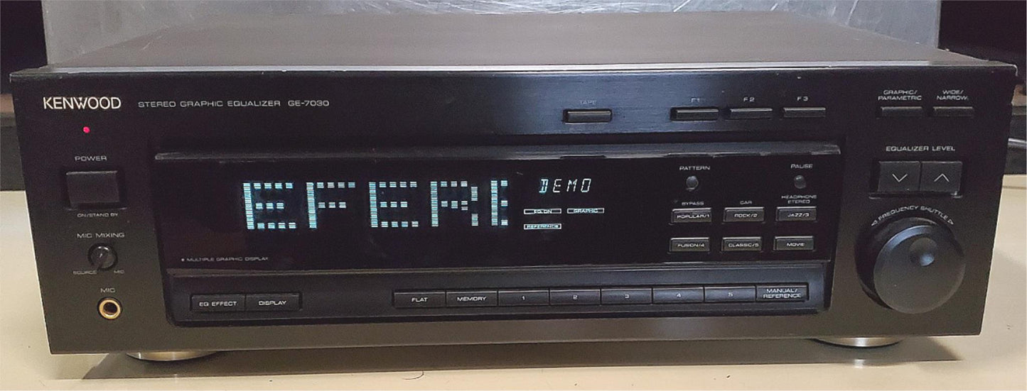 KENWOOD GE-7030 STEREO GRAPHIC EQUALIZER 100% WORKING WATCH VIDEO FREE SHIPPING