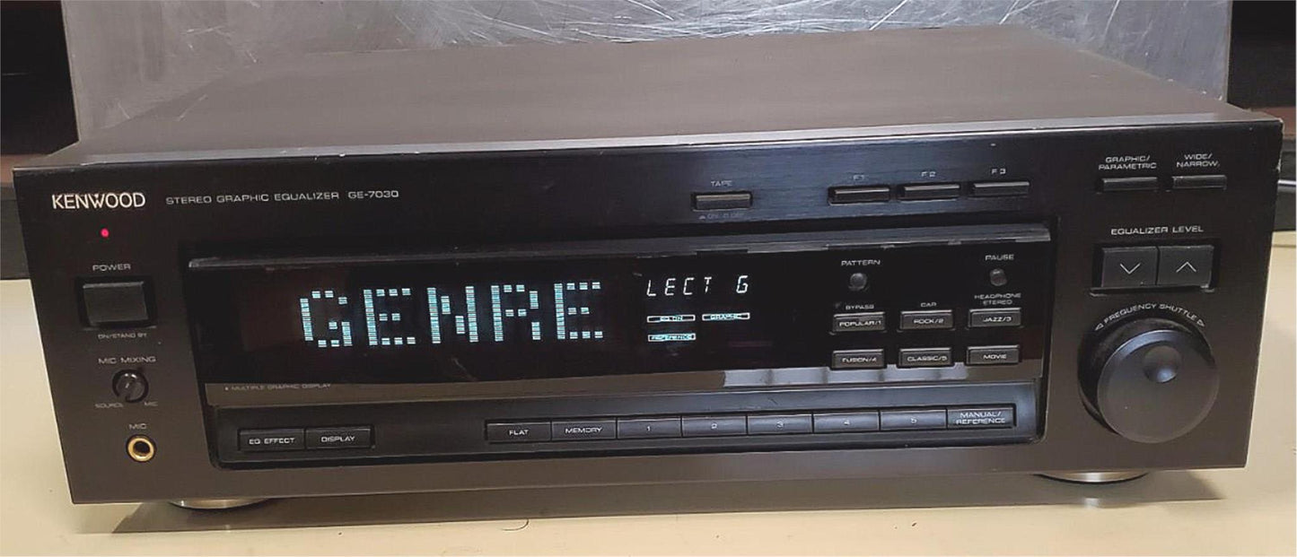 KENWOOD GE-7030 STEREO GRAPHIC EQUALIZER 100% WORKING WATCH VIDEO FREE SHIPPING