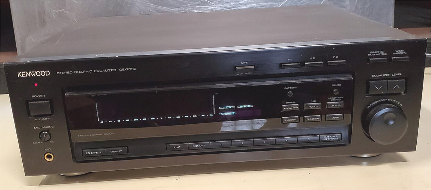 KENWOOD GE-7030 STEREO GRAPHIC EQUALIZER 100% WORKING WATCH VIDEO FREE SHIPPING