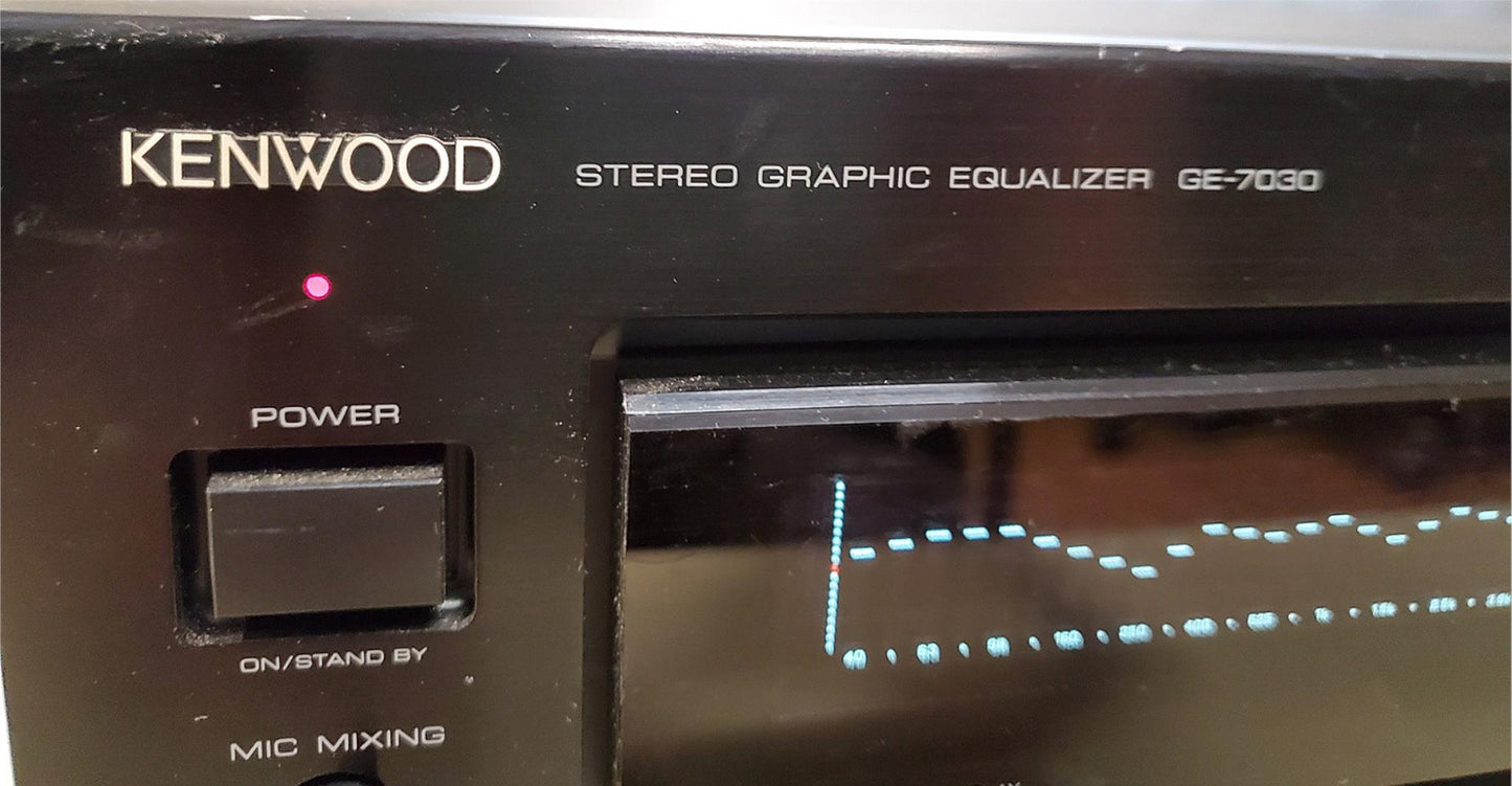KENWOOD GE-7030 STEREO GRAPHIC EQUALIZER 100% WORKING WATCH VIDEO FREE SHIPPING