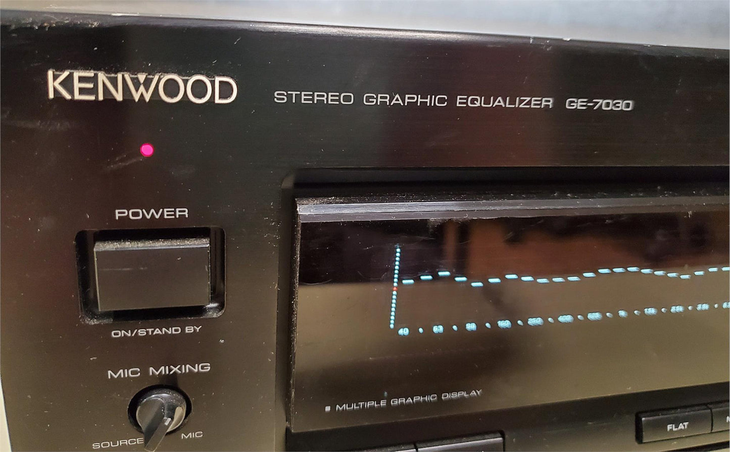 KENWOOD GE-7030 STEREO GRAPHIC EQUALIZER 100% WORKING WATCH VIDEO FREE SHIPPING