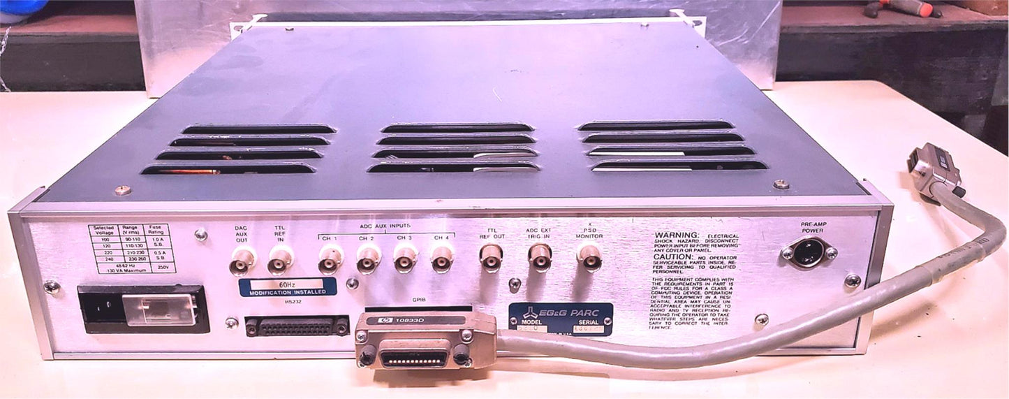 EG&G PRINCETON APPLIED RESEARCH 5210 DUAL PHASE LOCK-IN AMPLIFIER WATCH VIDEO