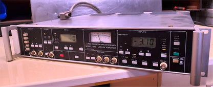 EG&G PRINCETON APPLIED RESEARCH 5210 DUAL PHASE LOCK-IN AMPLIFIER WATCH VIDEO