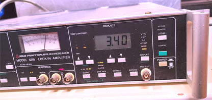 EG&G PRINCETON APPLIED RESEARCH 5210 DUAL PHASE LOCK-IN AMPLIFIER WATCH VIDEO