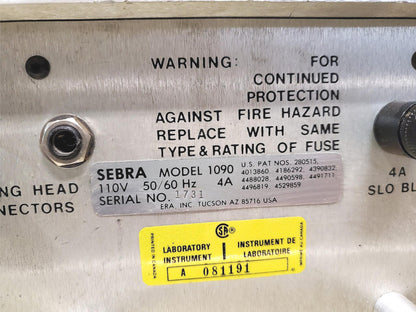 SEBRA 1090 TUBE SEALER SHIPPING