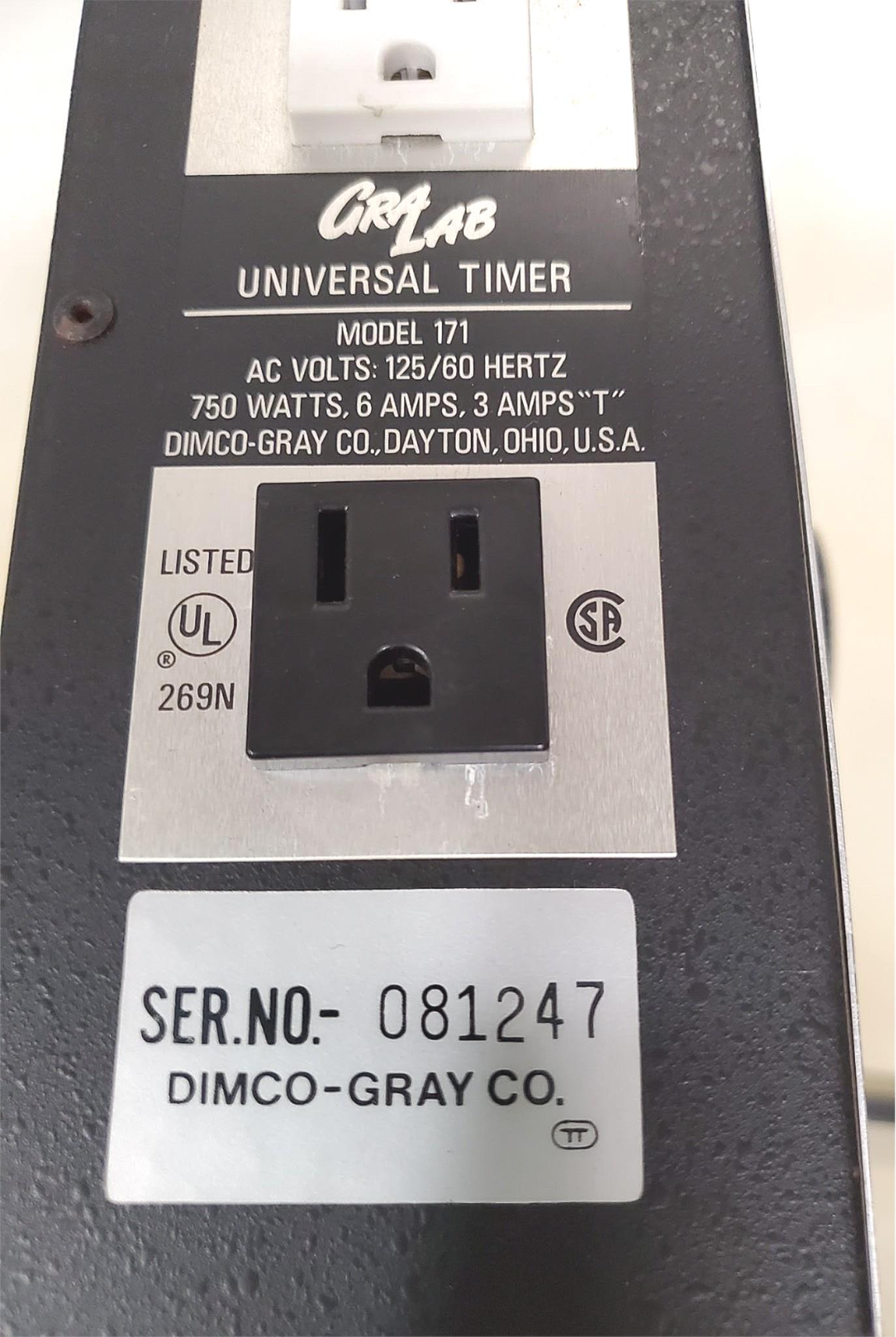 GRALAB MODEL 171 TIMER 60 Minute General Purpose WATCH VIDEO FREE SHIPPING