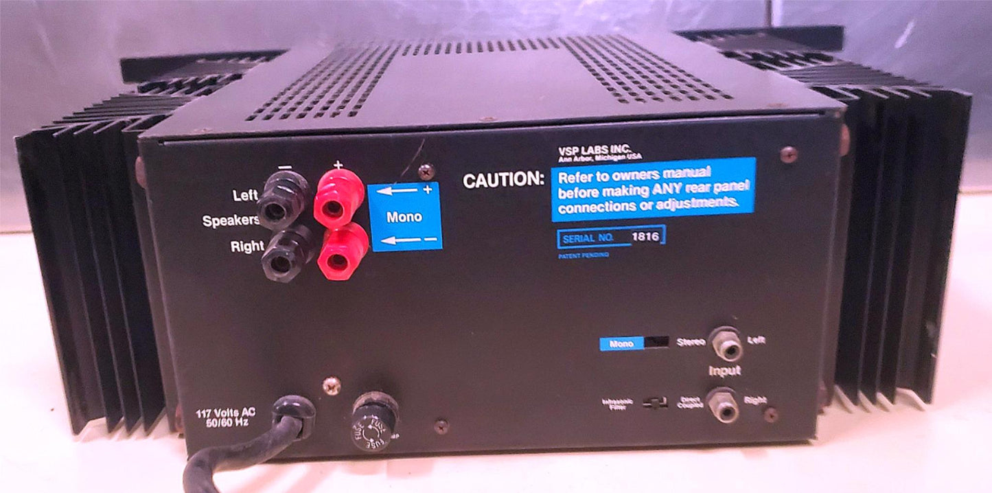 TRANS MOS VSP LABS AMPLIFIER 150 WATTS STEREO 300 WATTS MONO CHANNEL FREE SHIP