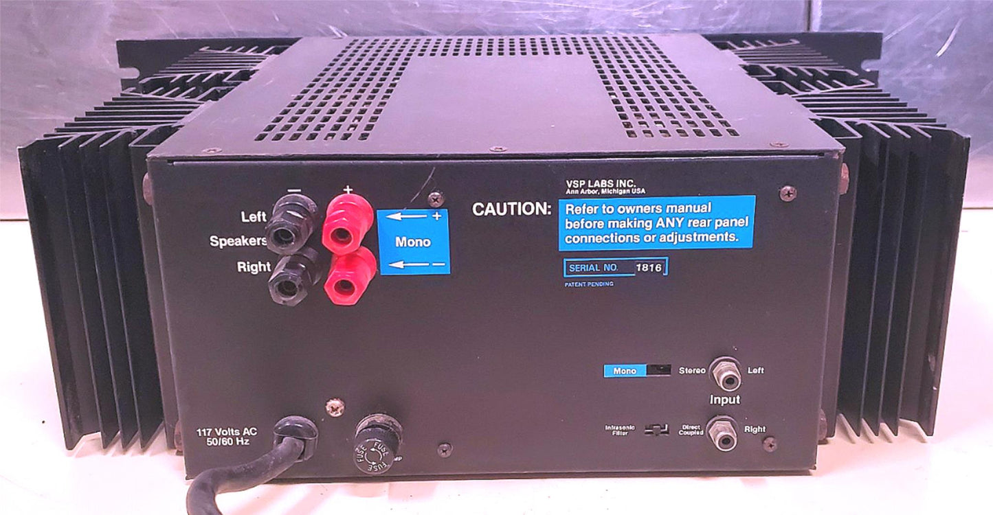 TRANS MOS VSP LABS AMPLIFIER 150 WATTS STEREO 300 WATTS MONO CHANNEL FREE SHIP