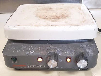 CORNING PC-320 HOTPLATE STIRRER 6" X 7-1/2" TOP 120VAC WATCH VIDEO FREE SHIPPING