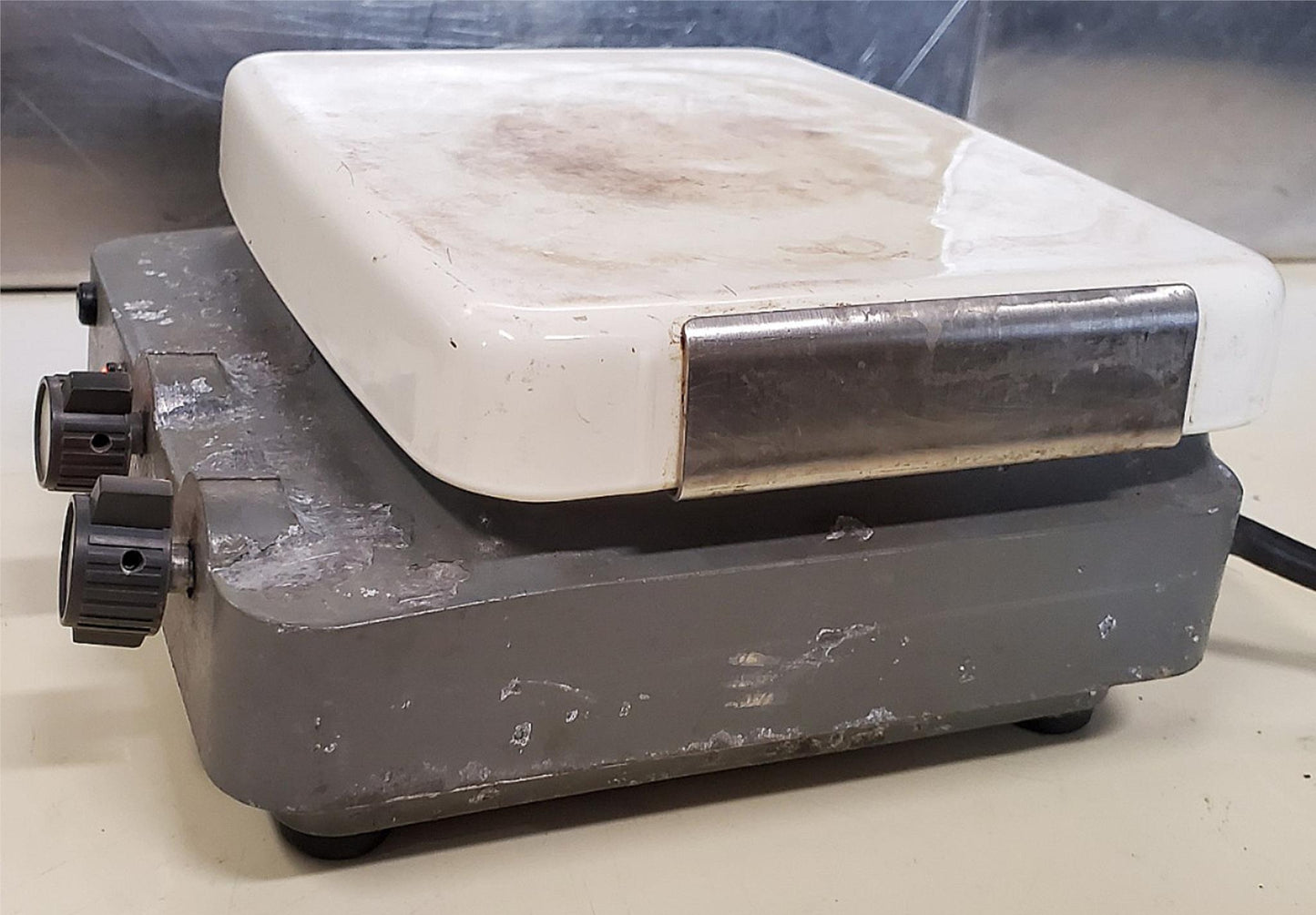 CORNING PC-320 HOTPLATE STIRRER 6" X 7-1/2" TOP 120VAC WATCH VIDEO FREE SHIPPING