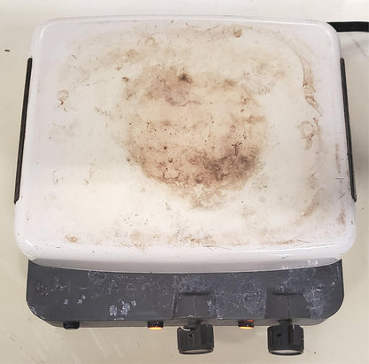 CORNING PC-320 HOTPLATE STIRRER 6" X 7-1/2" TOP 120VAC WATCH VIDEO FREE SHIPPING