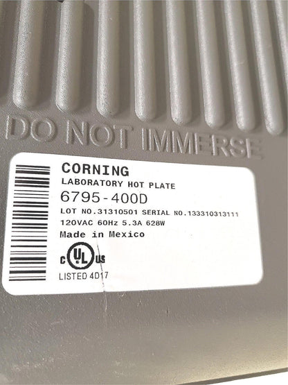 CORNING DIGITAL PC-400D HOTPLATE HOT PLATE 5”x7” 120VAC WATCH VIDEO FREE SHIPPIN