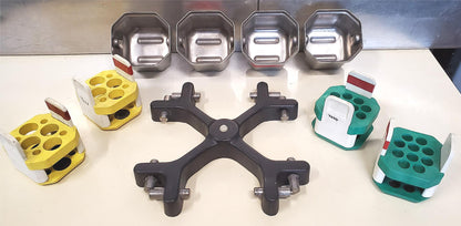 BECKMAN 1-90 SWING ROTOR & 1-94 & 1-87 BUCKETS & INSERTs for ACCUSPIN Centrifuge